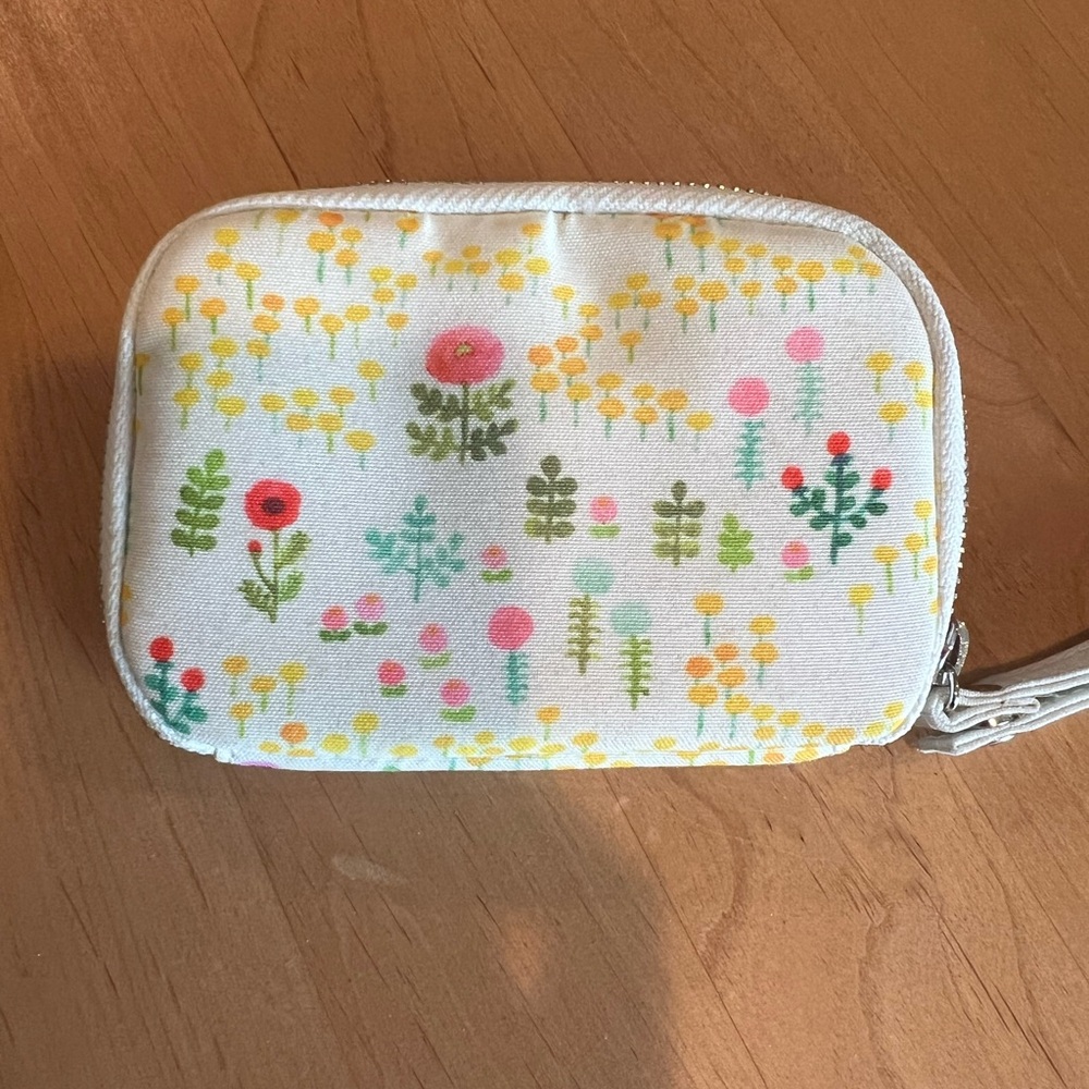 Hobonichi pocket desk drawer- Yellow White and Pink Wristlet